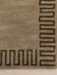 Mira Brown Abstract Hand-Tufted Wool Rug - Image 4