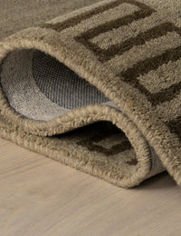 Mira Brown Abstract Hand-Tufted Wool Rug - Image 6