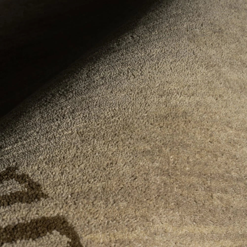 Mira Brown Abstract Hand-Tufted Wool Rug - Image 7