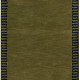 Mira Green Abstract Hand-Tufted Wool Rug - Image 2