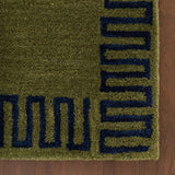 Mira Green Abstract Hand-Tufted Wool Rug - Image 5