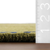 Mira Green Abstract Hand-Tufted Wool Rug - Image 6