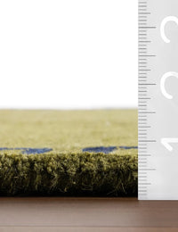 Mira Green Abstract Hand-Tufted Wool Rug - Image 6