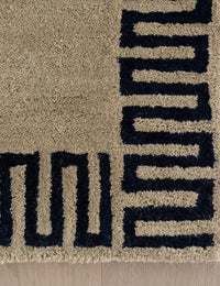 Mira Tan Abstract Hand-Tufted Wool Rug - Image 4