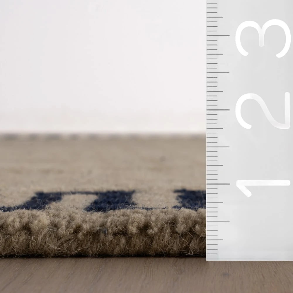 Mira Tan Abstract Hand-Tufted Wool Rug - Image 5