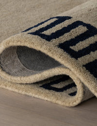 Mira Tan Abstract Hand-Tufted Wool Rug - Image 6