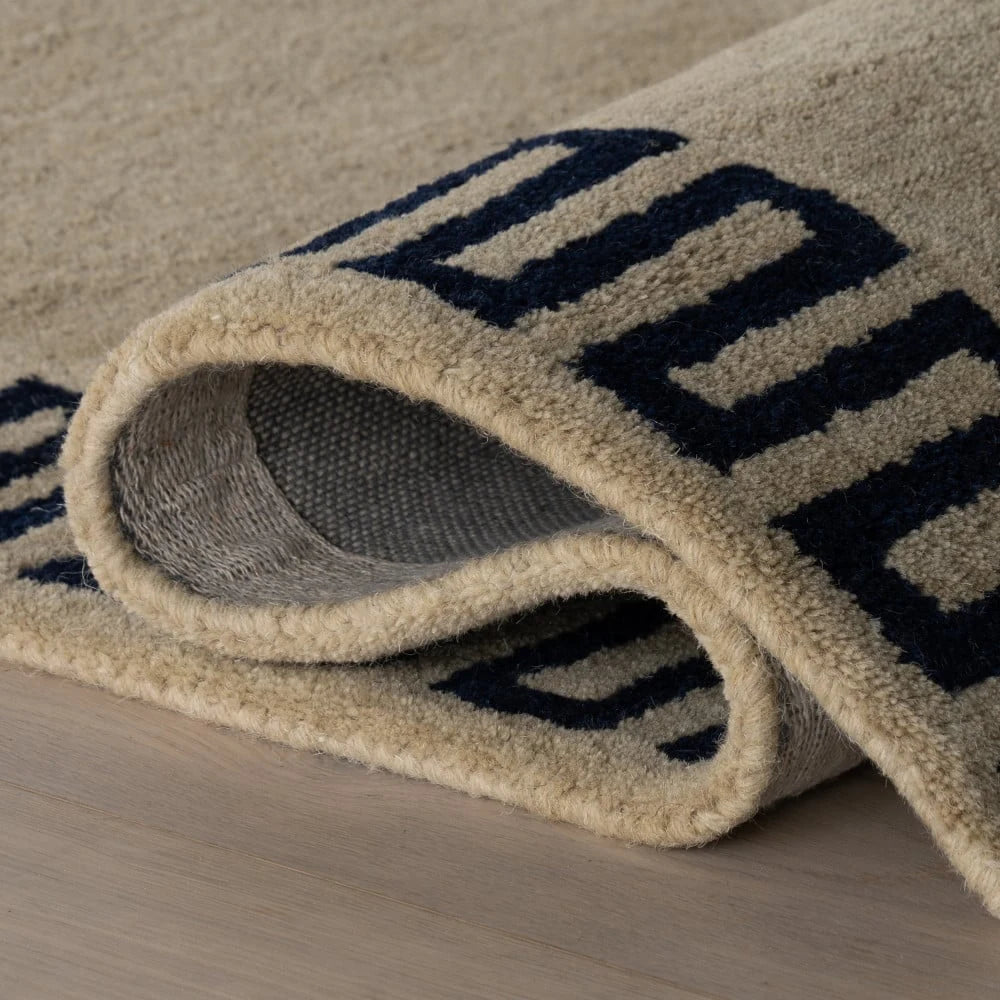 Mira Tan Abstract Hand-Tufted Wool Rug - Image 6