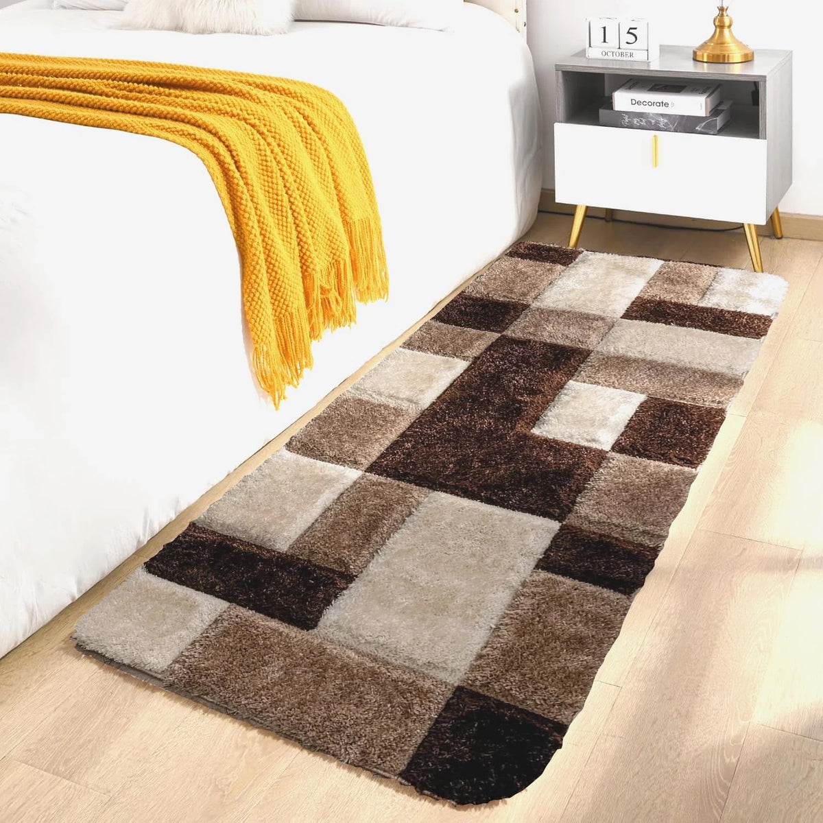 Mocha D Plush Shag Rug - Image 1