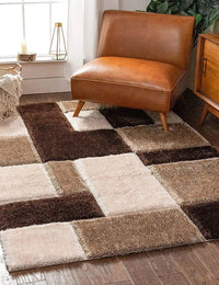 Mocha D Plush Shag Rug - Image 2