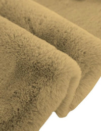 Mocha Faux Rabbit Fur Rug - Image 2
