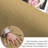 Mocha Faux Rabbit Fur Rug - Image 4