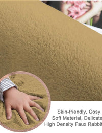 Mocha Faux Rabbit Fur Rug - Image 4