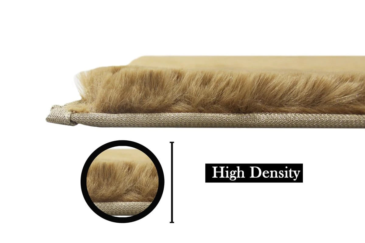 Mocha Faux Rabbit Fur Rug - Image 6