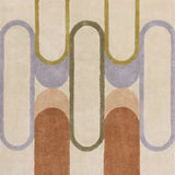 Module Abstract Hand-Tufted Wool Rug - Image 1