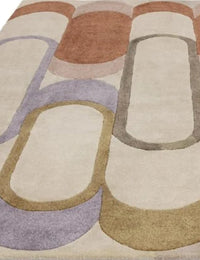 Module Abstract Hand-Tufted Wool Rug - Image 2