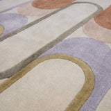 Module Abstract Hand-Tufted Wool Rug - Image 3