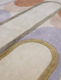 Module Abstract Hand-Tufted Wool Rug - Image 3