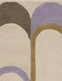 Module Abstract Hand-Tufted Wool Rug - Image 4