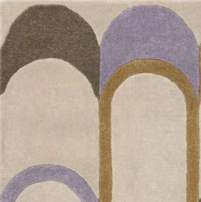 Module Abstract Hand-Tufted Wool Rug - Image 4