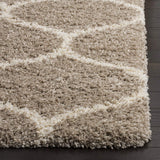 Morocco BEIGE & OFF WHITE Retro Collection Plush Shag Rug - Image 5