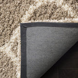 Morocco BEIGE & OFF WHITE Retro Collection Plush Shag Rug - Image 6
