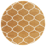 Morocco GOLD Retro Collection Plush Shag Rug Round Rug - Image 4