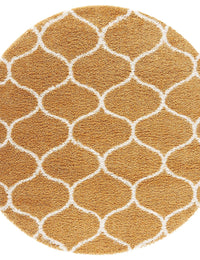 Morocco GOLD Retro Collection Plush Shag Rug Round Rug - Image 7