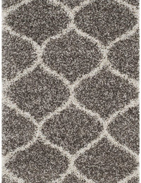 Morocco GREY MULTI Retro Collection Plush Shag Rug - Image 4
