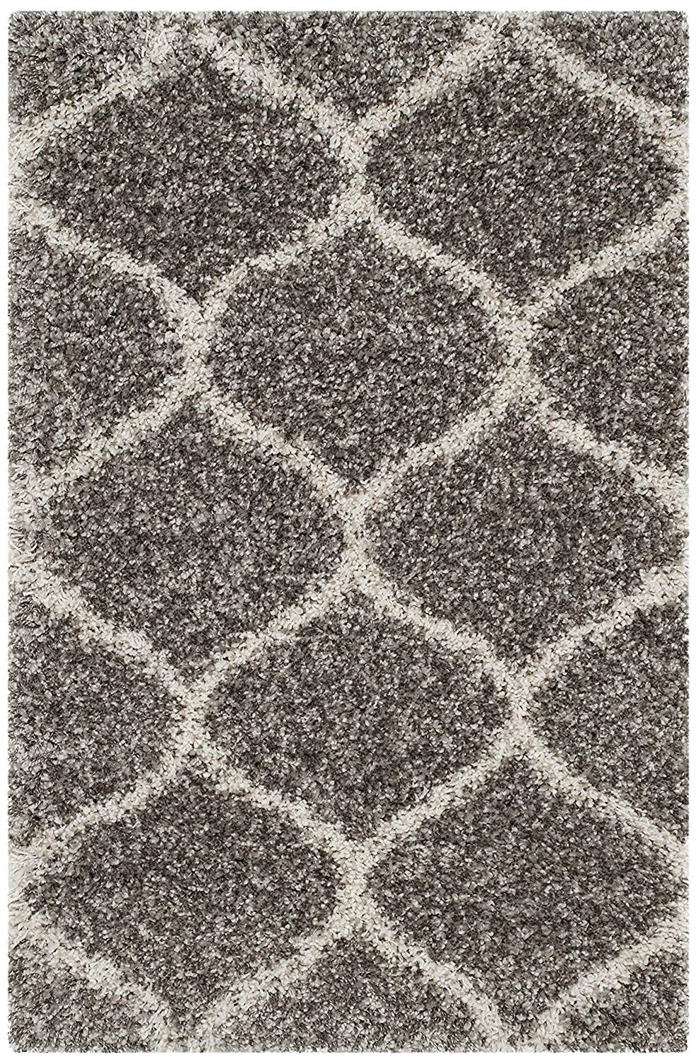 Morocco GREY MULTI Retro Collection Plush Shag Rug - Image 4