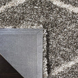 Morocco GREY MULTI Retro Collection Plush Shag Rug - Image 5