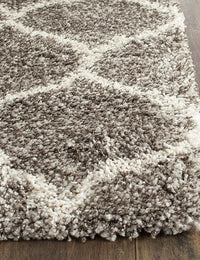 Morocco GREY MULTI Retro Collection Plush Shag Rug - Image 7