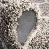 Morocco GREY MULTI Retro Collection Plush Shag Rug Round Rug - Image 3