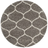 Morocco GREY MULTI Retro Collection Plush Shag Rug Round Rug - Image 7