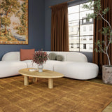 Morris Mustard Geometric Hand-Tufted Wool Rug - Image 1