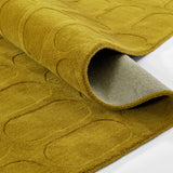 Morris Mustard Geometric Hand-Tufted Wool Rug - Image 3