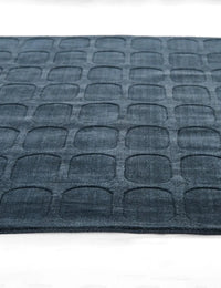 Morris Navy Geometric Hand-Tufted Wool Rug - Image 3