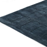 Morris Navy Geometric Hand-Tufted Wool Rug - Image 4