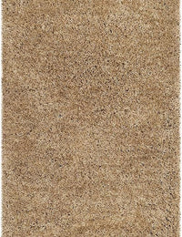 Mud Beige Solid Plush Shag Rug - Image 2