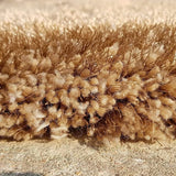 Mud Beige Solid Plush Shag Rug - Image 6