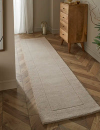 Myra Beige Solid Hand-Tufted Wool Rug - Image 5