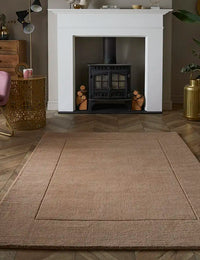 Myra Cream Solid Hand-Tufted Wool Rug - Image 1