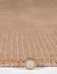 Myra Cream Solid Hand-Tufted Wool Rug - Image 2