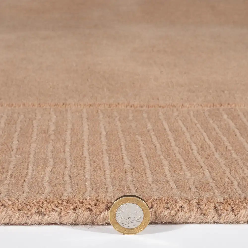 Myra Cream Solid Hand-Tufted Wool Rug - Image 2