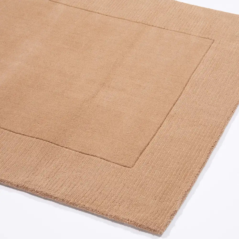 Myra Cream Solid Hand-Tufted Wool Rug - Image 3