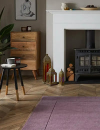 Myra Mauve Rug Solid Hand-Tufted Wool Rug - Image 1