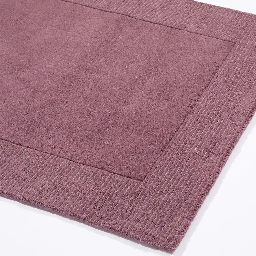 Myra Mauve Rug Solid Hand-Tufted Wool Rug - Image 2