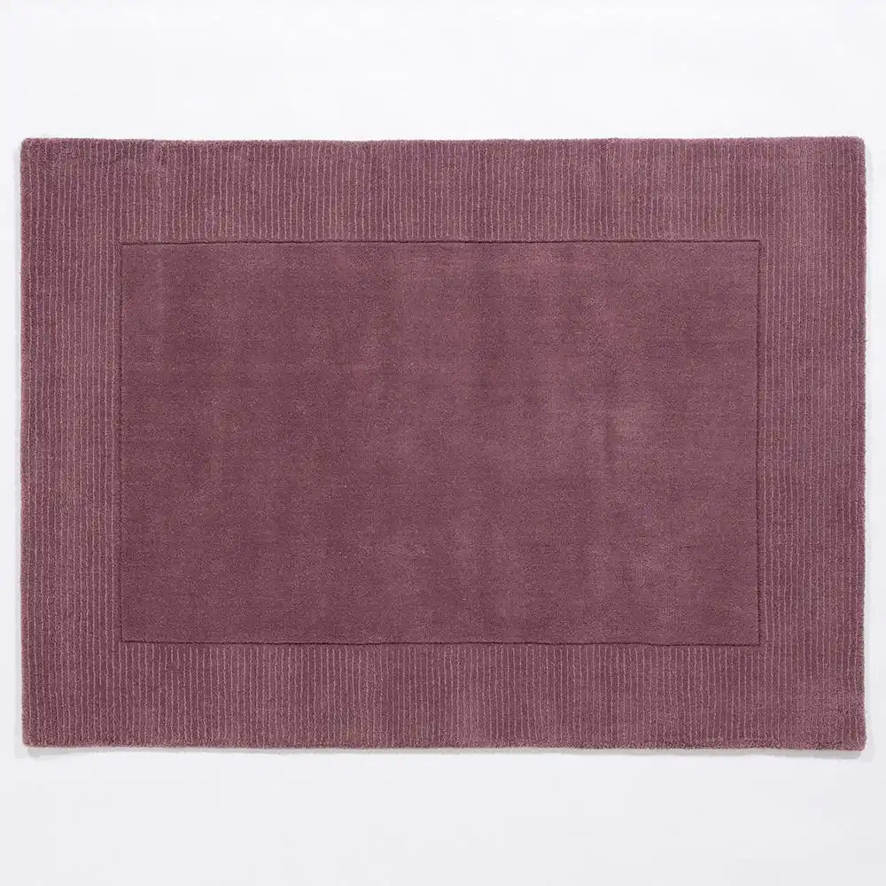 Myra Mauve Rug Solid Hand-Tufted Wool Rug - Image 3