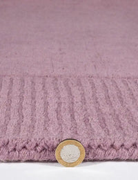 Myra Mauve Rug Solid Hand-Tufted Wool Rug - Image 4