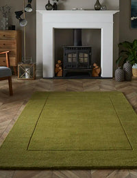 Myra OLIVE Solid Hand-Tufted Wool Rug - Image 1