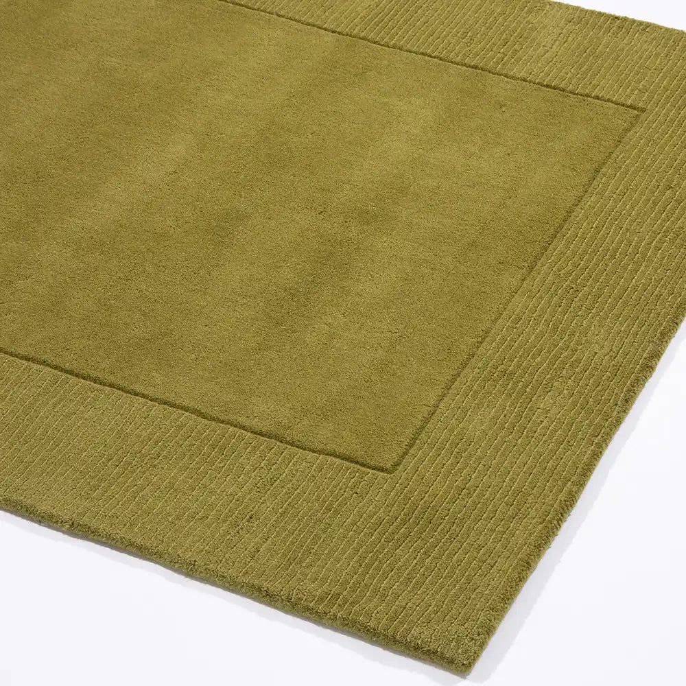 Myra OLIVE Solid Hand-Tufted Wool Rug - Image 3